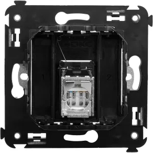 ДКС Компьютерная розетка RJ-45 в стену, кат.5e одинарная экранированная, Avanti, черный матовый 4412363 DKC ДКС Компьютерная розетка RJ-45 в стену, кат.5e одинарная экранированная, Avanti, черный матовый 4412363 DKC