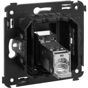 ДКС Компьютерная розетка RJ-45 в стену, кат.5e одинарная экранированная, Avanti, черный матовый 4412363 DKC ДКС Компьютерная розетка RJ-45 в стену, кат.5e одинарная экранированная, Avanti, черный матовый 4412363 DKC