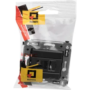 ДКС Компьютерная розетка RJ-45 в стену, кат.6А одинарная, ДКС Компьютерная розетка RJ-45 в стену, кат.6А одинарная,