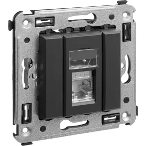 ДКС Компьютерная розетка RJ-45 в стену, кат.6 экранированная одинарная, ДКС Компьютерная розетка RJ-45 в стену, кат.6 экранированная одинарная,