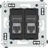 ДКС Компьютерная розетка RJ-45 в стену, кат.6 экранированная двойная, Avanti, черный матовый 4412394 DKC ДКС Компьютерная розетка RJ-45 в стену, кат.6 экранированная двойная, Avanti, черный матовый 4412394 DKC