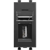 ДКС USB 2.0 розетка модульная, тип А-А, Avanti, черный матовый, 1 модуль 4412401 DKC