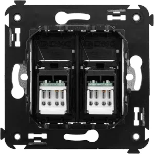 ДКС Компьютерная розетка RJ-45 в стену, кат.5e двойная, ДКС Компьютерная розетка RJ-45 в стену, кат.5e двойная,