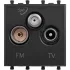 ДКС Розетка TV-FM-SAT модульная, Avanti, черный матовый, 2 модуля 4412532 DKC ДКС Розетка TV-FM-SAT модульная, Avanti, черный матовый, 2 модуля 4412532 DKC