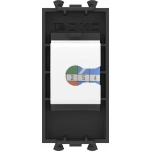 ДКС Телефонная розетка RJ-12 без шторки модульная, Avanti, черный матовый, 1 модуль 4412611 DKC ДКС Телефонная розетка RJ-12 без шторки модульная, Avanti, черный матовый, 1 модуль 4412611 DKC