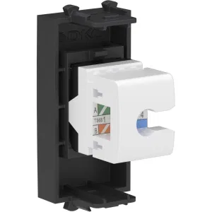ДКС Компьютерная розетка RJ-45 без шторки модульная, кат.5е, Avanti, черный матовый, 1 модуль 4412661 DKC ДКС Компьютерная розетка RJ-45 без шторки модульная, кат.5е, Avanti, черный матовый, 1 модуль 4412661 DKC