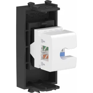 ДКС Компьютерная розетка RJ-45 без шторки модульная, кат.6А, Avanti, черный матовый, 1 модуль 4412671 DKC ДКС Компьютерная розетка RJ-45 без шторки модульная, кат.6А, Avanti, черный матовый, 1 модуль 4412671 DKC