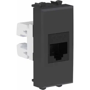ДКС Компьютерная розетка RJ-45 без шторки модульная ,кат.6, Avanti, черный матовый, 1 модуль 4412691 DKC ДКС Компьютерная розетка RJ-45 без шторки модульная ,кат.6, Avanti, черный матовый, 1 модуль 4412691 DKC