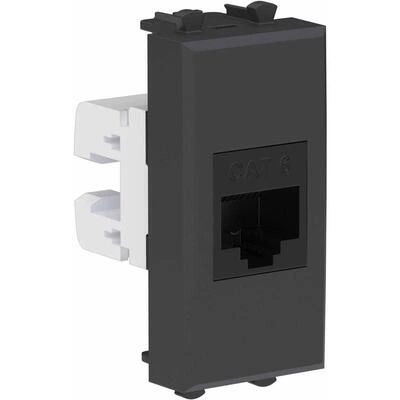 ДКС Компьютерная розетка RJ-45 без шторки модульная ,кат.6, Avanti, черный матовый, 1 модуль 4412691 DKC ДКС Компьютерная розетка RJ-45 без шторки модульная ,кат.6, Avanti, черный матовый, 1 модуль 4412691 DKC