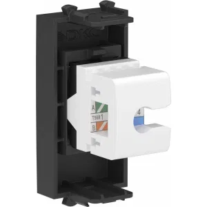 ДКС Компьютерная розетка RJ-45 без шторки модульная ,кат.6, Avanti, черный матовый, 1 модуль 4412691 DKC ДКС Компьютерная розетка RJ-45 без шторки модульная ,кат.6, Avanti, черный матовый, 1 модуль 4412691 DKC