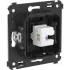 ДКС Компьютерная розетка RJ-45 без шторки в стену, кат.6 одинарная, Avanti, черный матовый 4412693 DKC ДКС Компьютерная розетка RJ-45 без шторки в стену, кат.6 одинарная, Avanti, черный матовый 4412693 DKC