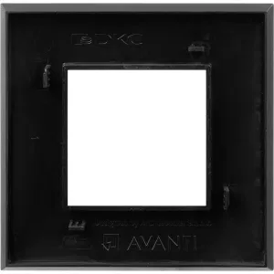 ДКС Рамка 1 пост (2 мод.), Avanti, черный матовый 4412902 DKC ДКС Рамка 1 пост (2 мод.), Avanti, черный матовый 4412902 DKC