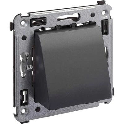 ДКС Вывод кабеля из стены, Avanti, черный матовый 4412983 DKC ДКС Вывод кабеля из стены, Avanti, черный матовый 4412983 DKC