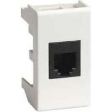 ДКС Телефонная розетка RJ-11, "Viva", 1 мод., белая 45017 DKC
