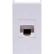 ДКС Комп.роз. RJ45 кат.5e, 8P8C,  Viva, белая, 1мод 45038 DKC