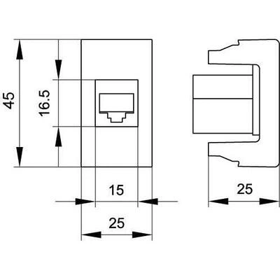 ДКС Ком.роз. RJ45 кат.6, 8P8C, Viva, белая, 1мод 45058 DKC ДКС Ком.роз. RJ45 кат.6, 8P8C, Viva, белая, 1мод 45058 DKC