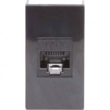 ДКС Розетка RJ-45 кат.6,Viva,1 мод.,черн 45258 DKC
