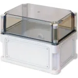 ДКС Корпус IP67,400х200х235 (выс.крышки 110),стнк.выбв.флнц.,прозр.крыш. 542911 DKC