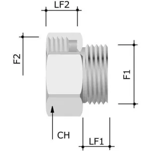 ДКС Переходник M20x1,5 (наружн. резьба)/ M25x1,5 (внутр. резьба) 6016-2025 DKC ДКС Переходник M20x1,5 (наружн. резьба)/ M25x1,5 (внутр. резьба) 6016-2025 DKC
