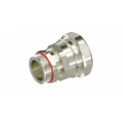 ДКС Взрывозащищенный кабельный ввод ANP под небронированный кабель в металлорукаве M16х1,5 D5-7мм, Dn10мм. Никелированная латунь. IP66/68 6018ANP10AKM1SB DKC