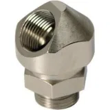 ДКС Поворотный адаптер 45° M32x1,5, IP68/IP67, никелированная латунь 6028-32G DKC