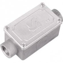 ДКС Коробка протяжная алюминиевая, 2 ввода 180°, М16х1,5 ,IP55, 118х51х42мм 6030-16A DKC