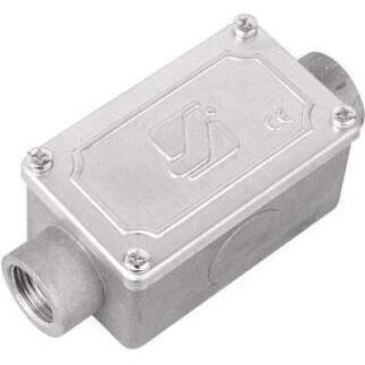 ДКС Коробка протяжная алюминиевая, 2 ввода 180°, М20х1,5 ,IP55, 118х51х42мм 6030-20 DKC ДКС Коробка протяжная алюминиевая, 2 ввода 180°, М20х1,5 ,IP55, 118х51х42мм 6030-20 DKC