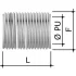 ДКС Ниппель M25x1,5, никелированная латунь 6051-25 DKC ДКС Ниппель M25x1,5, никелированная латунь 6051-25 DKC