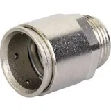 ДКС Муфта труба-коробка д.25мм, IP66/IP67, М25х1,5, никелированная латунь 6111-A25N DKC
