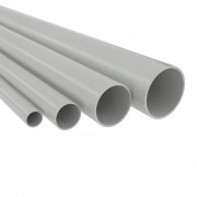 ДКС Труба ПВХ жёсткая атмосферостойкая д.63мм, лёгкая, 3м, цвет серый 63963UF DKC