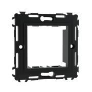 ДКС Каркас на 2 модуля (одноместный), без лапок, черный 75023N DKC