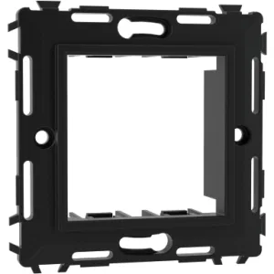 ДКС Каркас на 2 модуля (одноместный), без лапок, черный 75023N DKC ДКС Каркас на 2 модуля (одноместный), без лапок, черный 75023N DKC