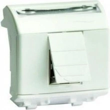 ДКС Ком.роз. RJ45 кат.5e экран., 8P8C, Brava, слон.кость, 2мод 75450S DKC