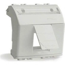 ДКС Адаптер для информационных разъемов Keystone, слоновая кость, 2мод. 75613S DKC