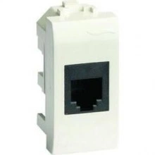 ДКС Комп.роз. RJ45 кат.5e, Brava, слон.кость, 1мод 75654S DKC