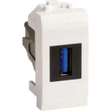 ДКС USB 3.0 розетка, Brava, белая, 1 мод. 76300B DKC