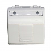 ДКС Адаптер для информационных разъемов Keystone, белый, 2 мод. 76613B DKC