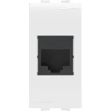 ДКС Компьютерная розетка RJ-45, кат.5E (разъем AMP), белая, 1мод. 76646B DKC