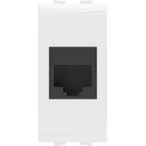ДКС Компьютерная розетка RJ45 кат.5e, Brava, белая, 1 модуль 76654B DKC