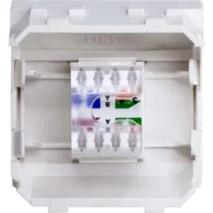 ДКС Ком.роз. RJ45 кат.5e, Brava, белая, 2мод 76655B DKC ДКС Ком.роз. RJ45 кат.5e, Brava, белая, 2мод 76655B DKC