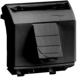 ДКС Компьютерная розетка RJ45 кат.6, 8P8C, Brava, черная, 2мод 77451N DKC