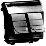 ДКС Компьютерная розетка двойная RJ45 кат.6, 8P8C, Brava, черная, 2мод 77452N DKC