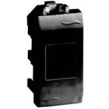 ДКС Компьютерная розетка RJ45 кат.5e экран., 8P8C, Brava, черная, 1мод 77457N DKC