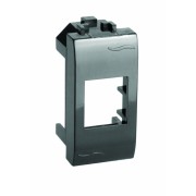 ДКС Адаптер для информационных разъемов Keystone, черный, 1мод. 77607N DKC