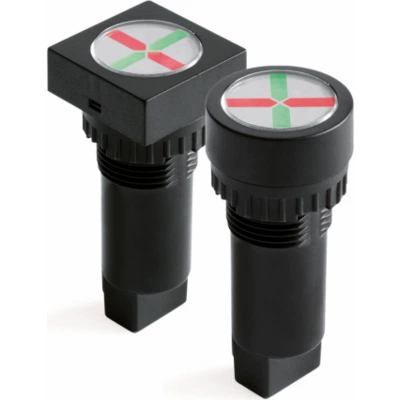 ДКС Индикатор положения, винт. подкл., уст.размер 22/48, квад., крас./зел., 230В, AC4S24RG230 DKC