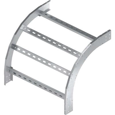 ДКС Угол лестничный вертикальный внешний 90 градусов 150х150, толщ. 3 мм, R300, в комплекте с крепёжными элементами, необходимыми для монтажа, алюминий ALOW31515K DKC