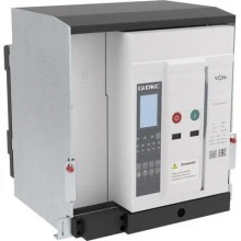 ДКС Воздушный автоматический выключатель YON pro ANX06N 4P 630 А 66 кА, типоразмер S, расцепитель ETE, выкатной, горизонтальное/вертикальное подключение, управление 220 В AC ANX06NS4DH622200K DKC
