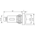 ДКС Индикатор сферический, винт. подкл., уст.размер 22/30, круг., LL, жёлт., 24В, ASL0S23YY24 DKC ДКС Индикатор сферический, винт. подкл., уст.размер 22/30, круг., LL, жёлт., 24В, ASL0S23YY24 DKC