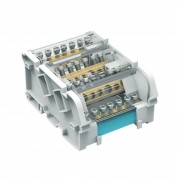 ДКС Блок распределения многополюсный 4 полюса, 100А 2/50кв.мм, 7/25кв.мм BD10074 DKC