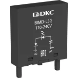 ДКС Модуль индикации и защиты, LED зелёный+Варистор (A1+), 24V AC/DC BIMD-LV1G DKC